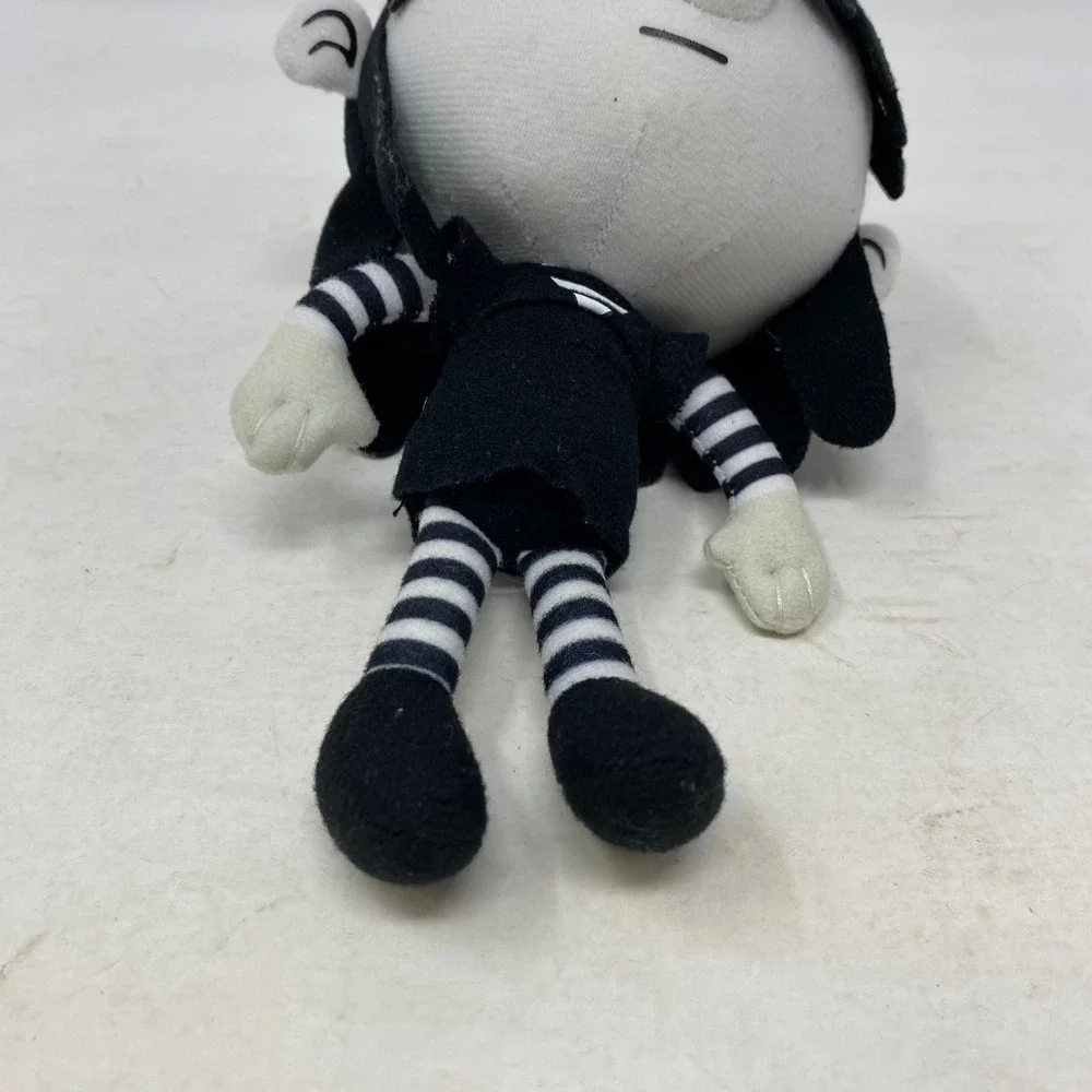 Nickelodeon The‎ Loud House Lucy Loud Goth 8 Inch Plush Doll Black White Striped